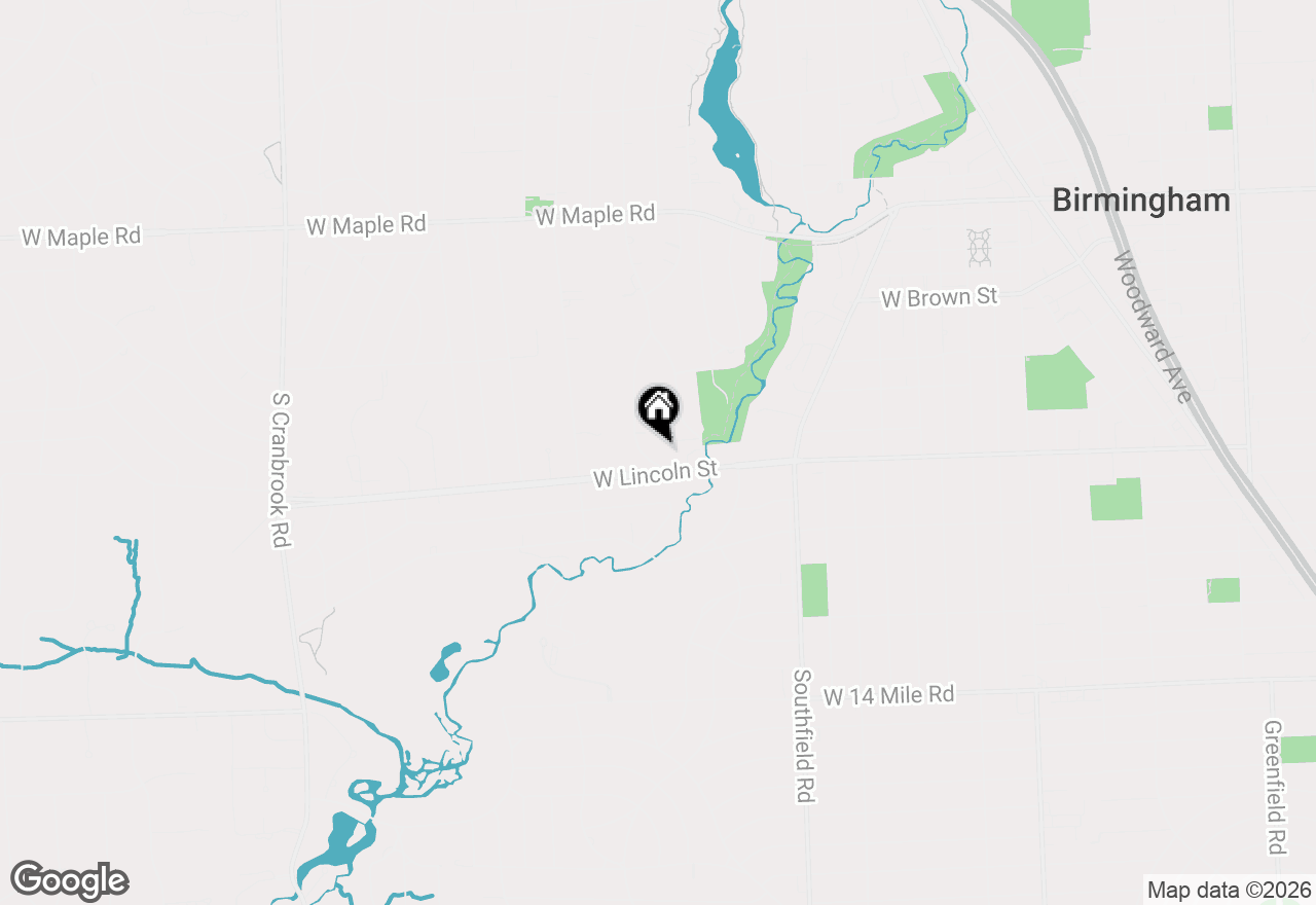 Map of 1057 Arlington Street, Birmingham, MI 48009