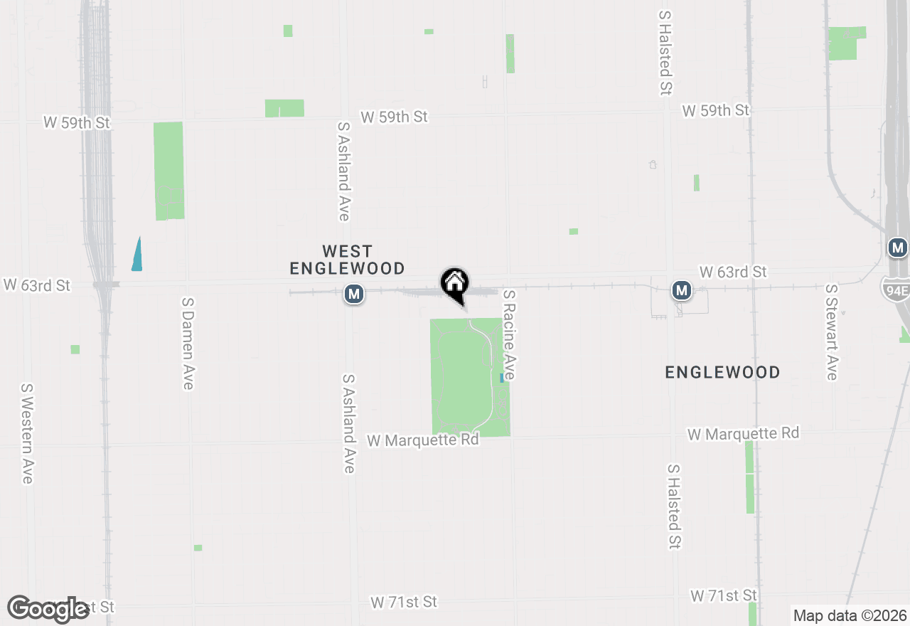 Map of 1320 W 64th Street #1, Chicago, IL 60636