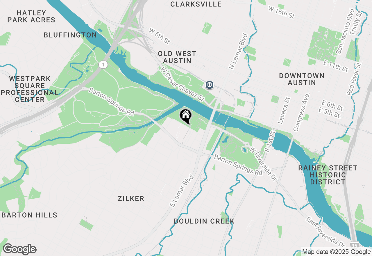 Map of 1600 Barton Springs Rd #5107, Austin, TX 78704