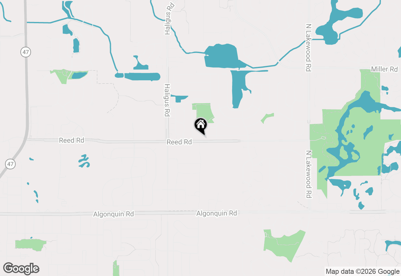 Map of 10341 Ashley Street, Huntley, IL 60142