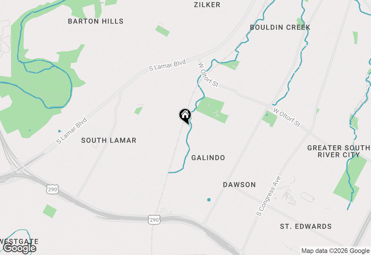 Map of 2815 Corbin Ln, Austin, TX 78704