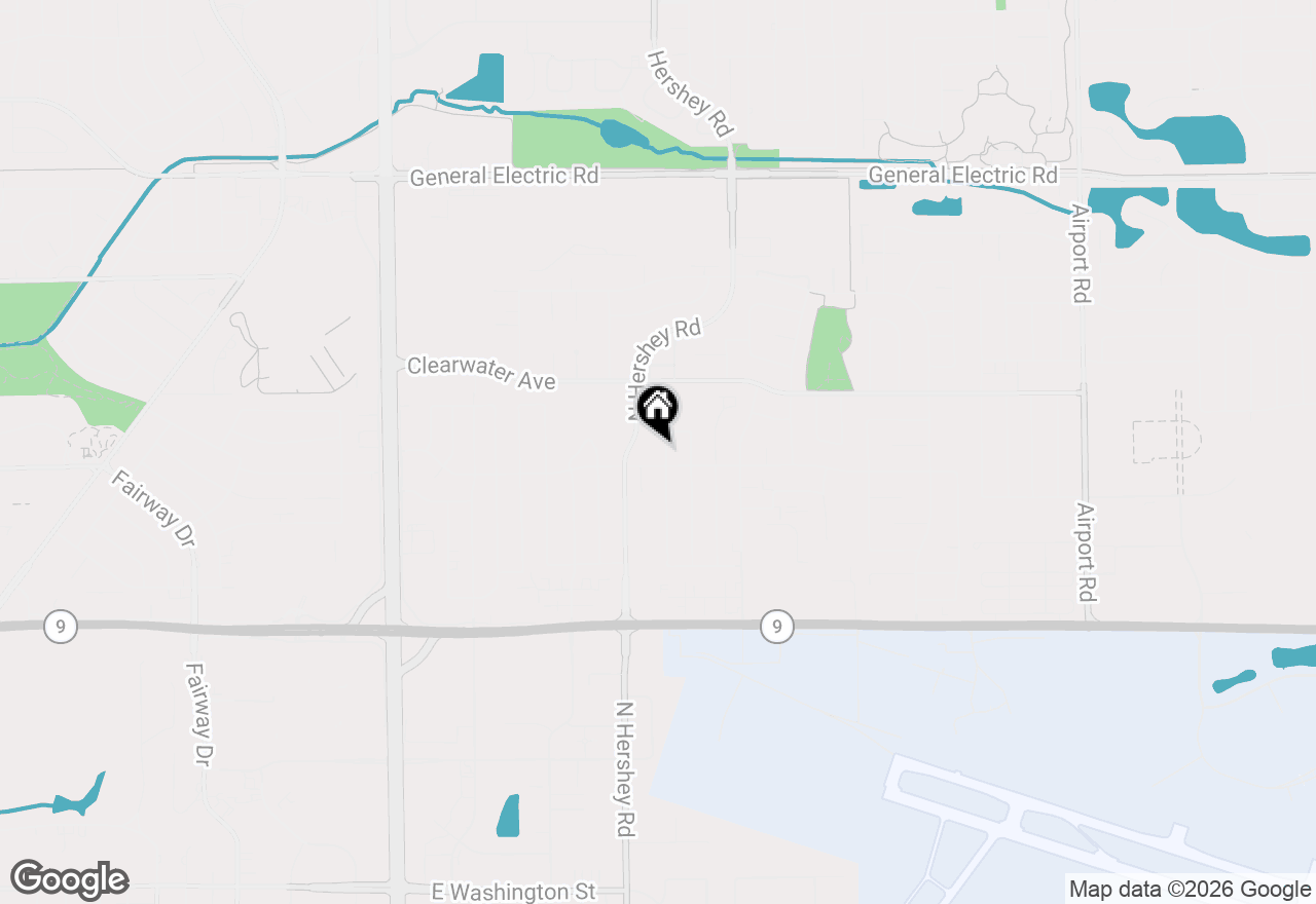 Map of 1306 Cadwell Drive, Bloomington, IL 61704