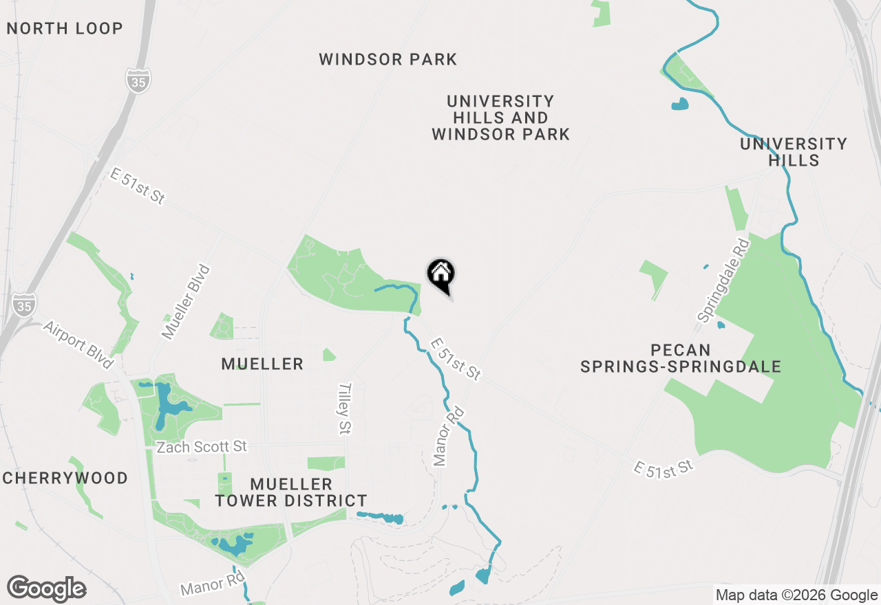 Map of 5107 Brookdale Ln, Austin, TX 78723