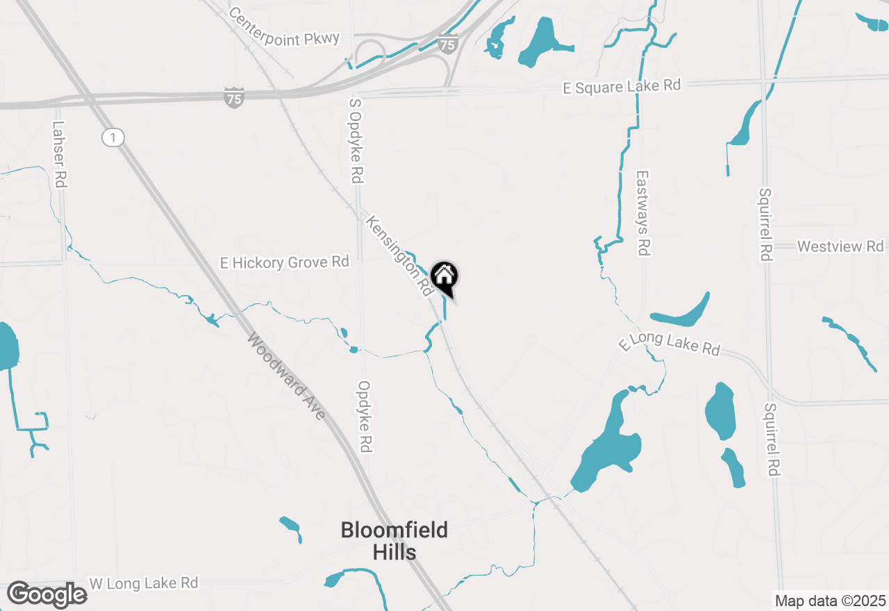 Map of 510 Hunters Crossing, Bloomfield Hills, MI 48304