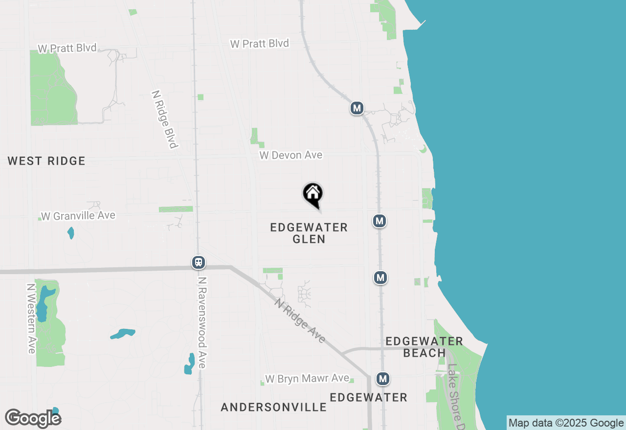 Map of 6153 N Glenwood Avenue #204, Chicago, IL 60660