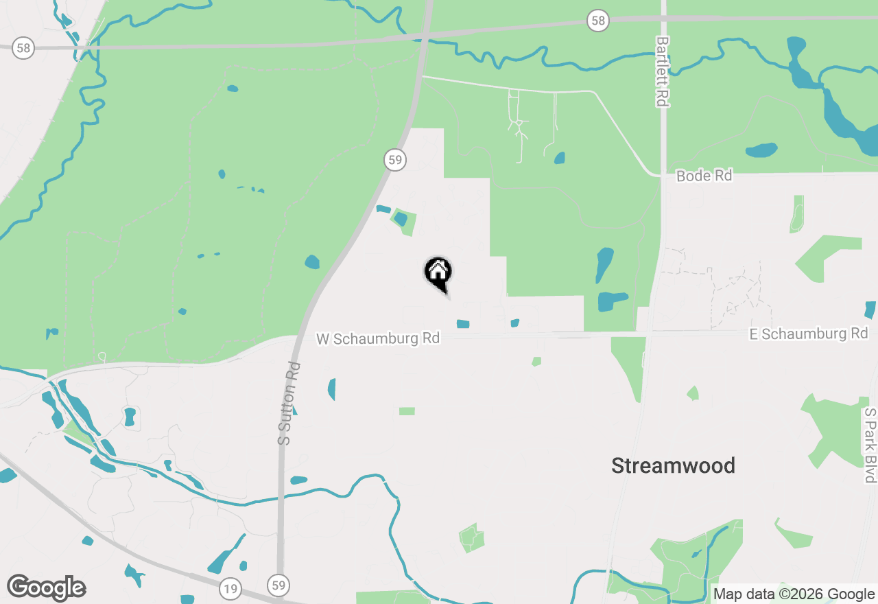 Map of 18 Ascot Lane, Streamwood, IL 60107