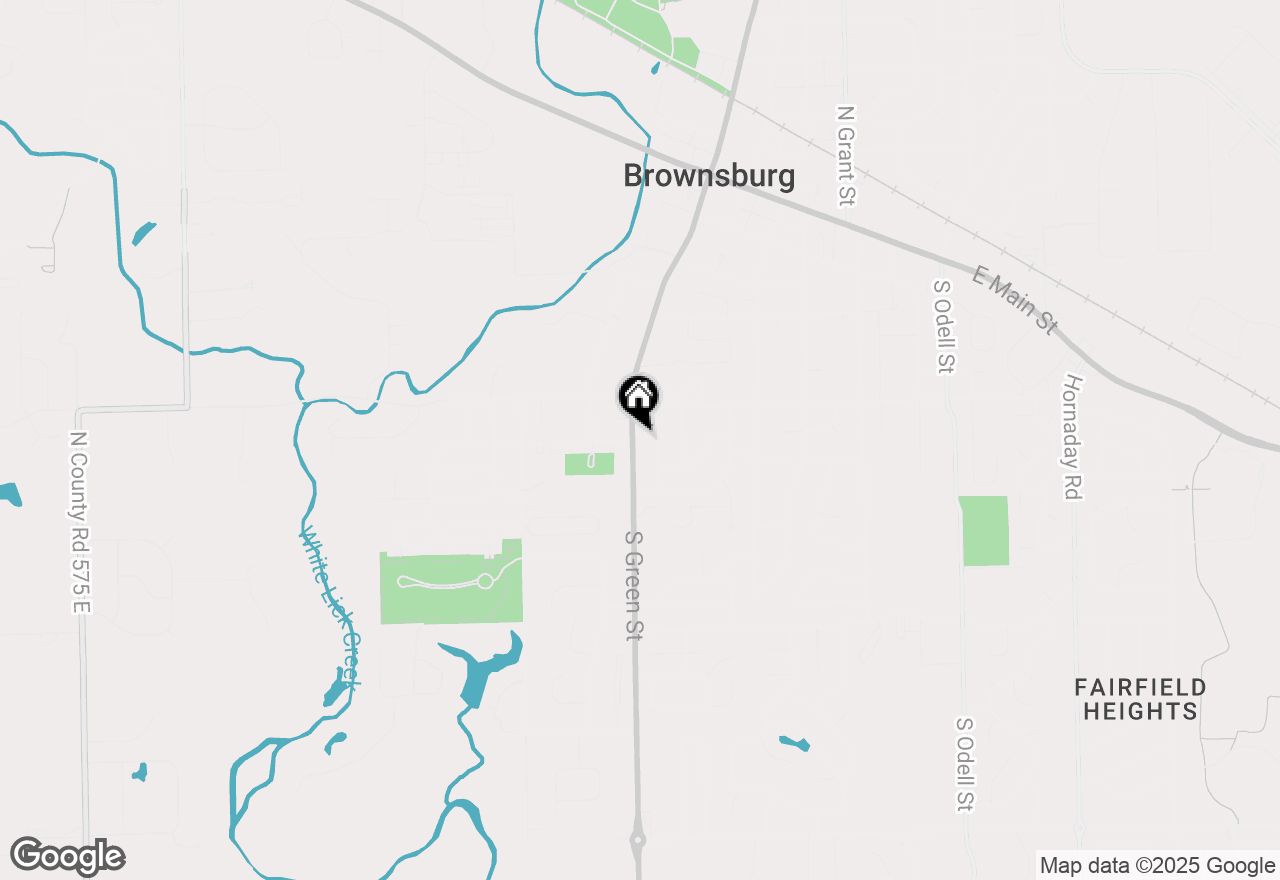 Map of 525 S Green Street, Brownsburg, IN 46112