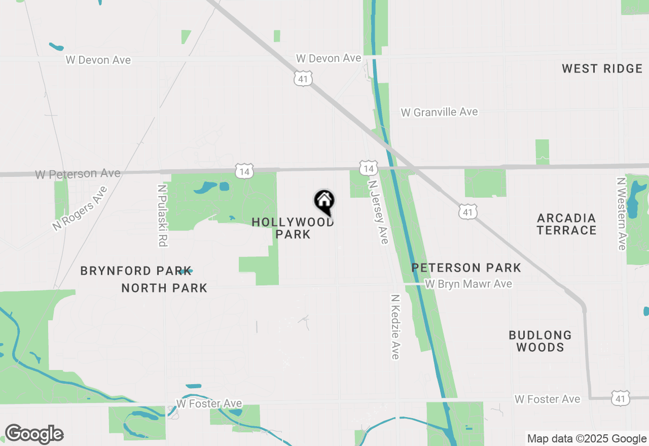 Map of 5807 N Bernard Street, Chicago, IL 60659