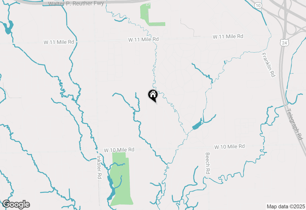 Map of 25583 Lindenwood Lane, Southfield, MI 48033