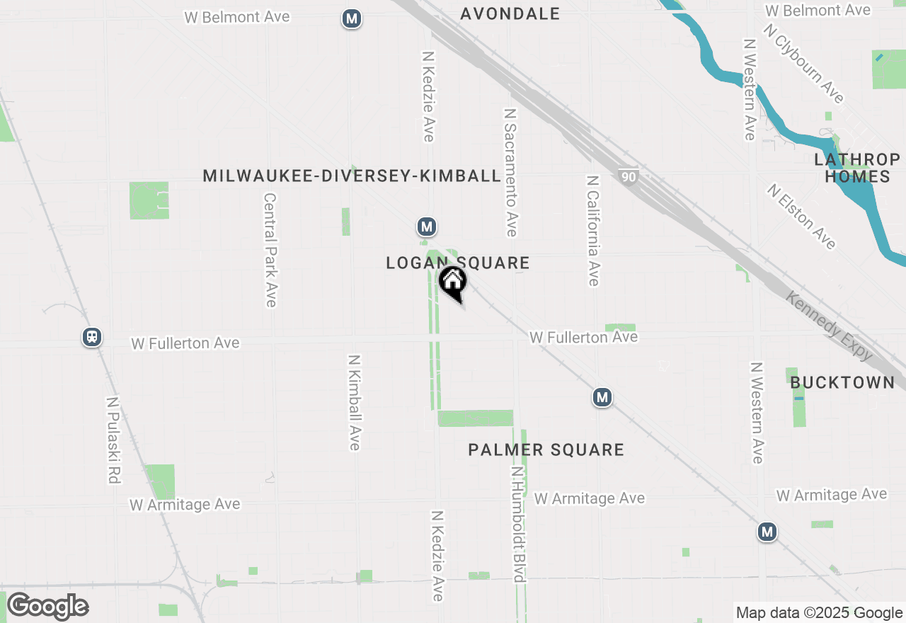 Map of 2460 N Albany Avenue #1, Chicago, IL 60647