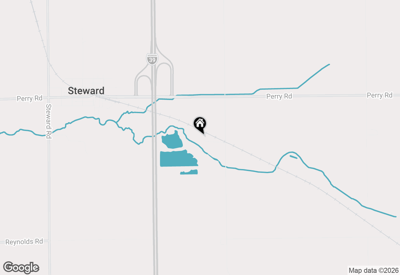 Map of 1769 Paw Paw Road, Steward, IL 60553