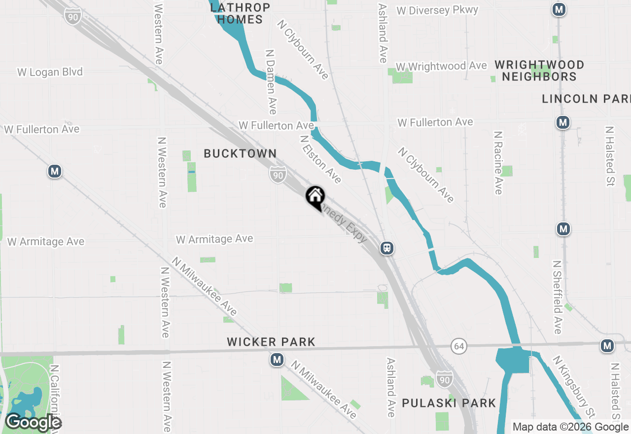Map of 2042 N Honore Street, Chicago, IL 60614
