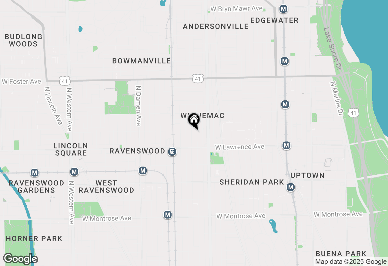 Map of 4856 N Paulina Street #3E, Chicago, IL 60640