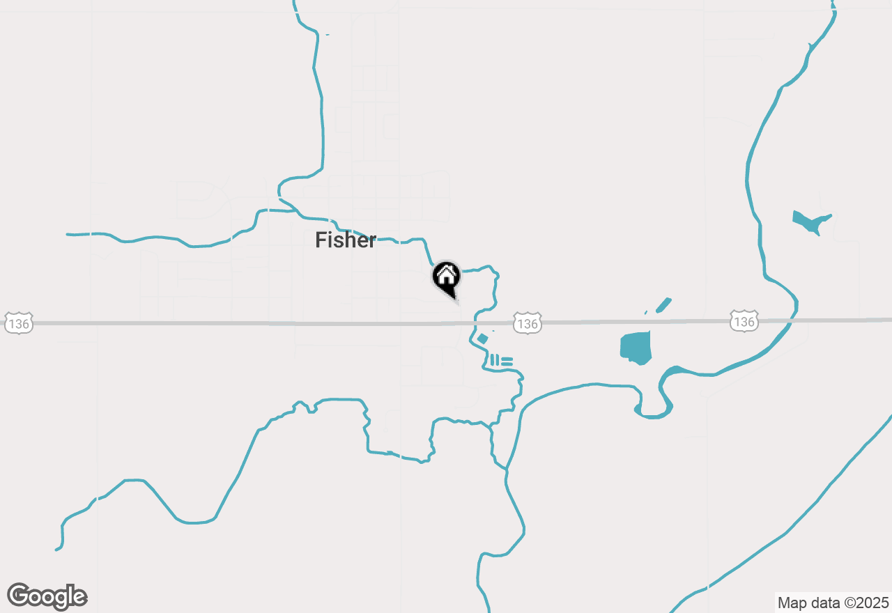Map of 313 E Franklin Street, Fisher, IL 61843