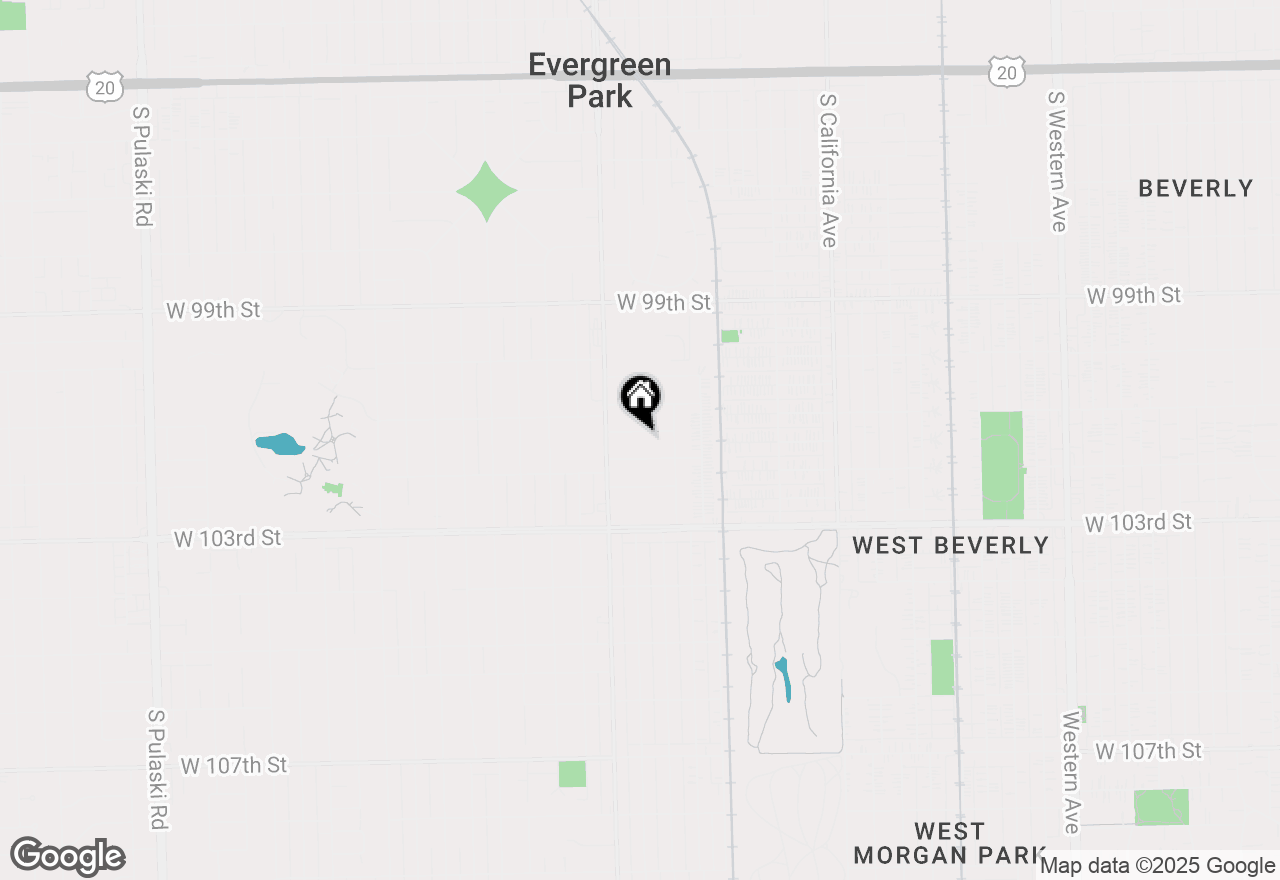 Map of 3133 W 101st Street, Evergreen Park, IL 60805