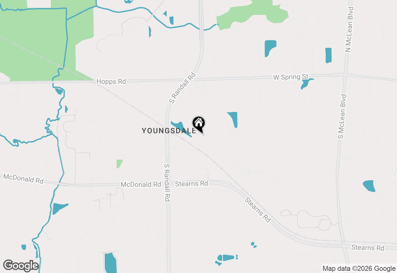 Map of 1669 Montclair Drive, Elgin, IL 60123