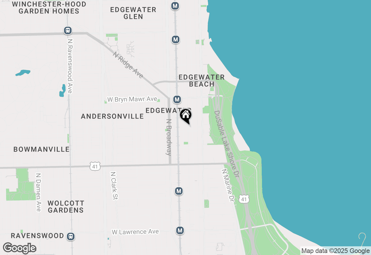 Map of 5411 N Winthrop Avenue #309, Chicago, IL 60640