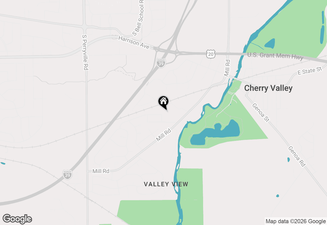 Map of 7688 Haymaker Lane, Cherry Valley, IL 61016