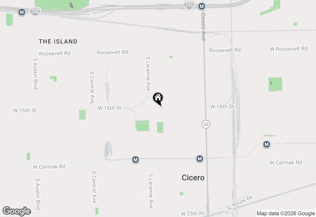 Map of 1601 S 51st Court, Cicero, IL 60804