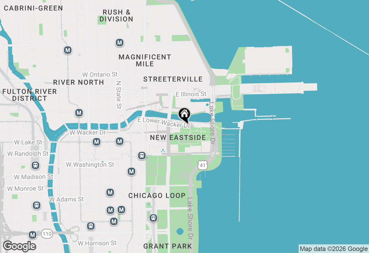 Map of 363 E Wacker Drive #9101, Chicago, IL 60601