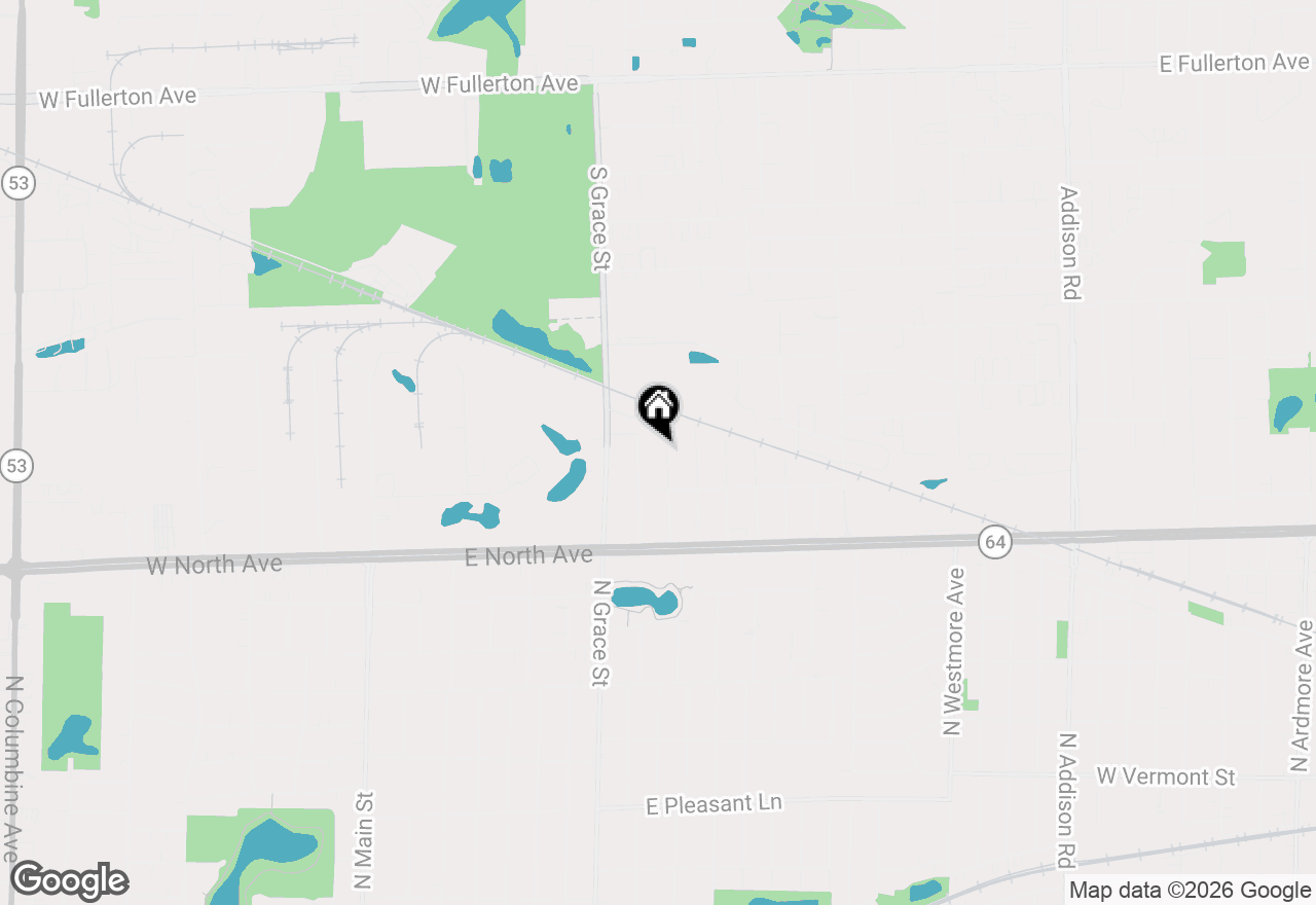 Map of 2N160 Fairfield Avenue, Lombard, IL 60148