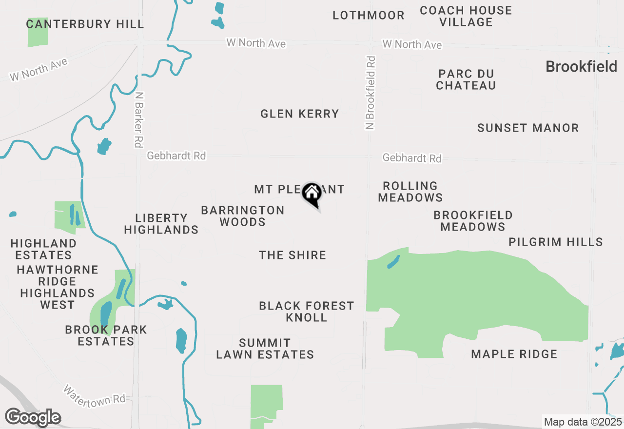 Map of 19165 Benington Dr, Brookfield, WI 53045