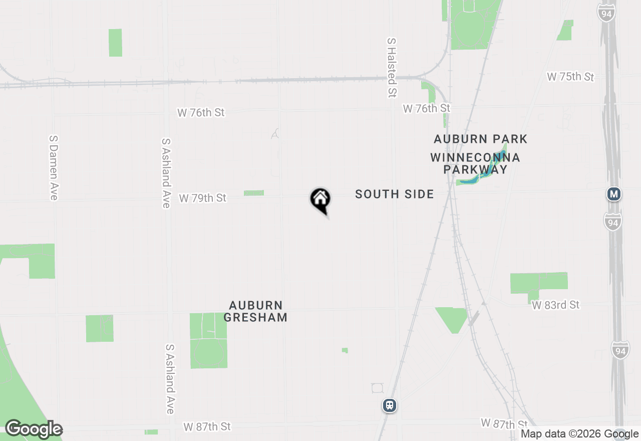 Map of 7952 S Carpenter Street #3, Chicago, IL 60620