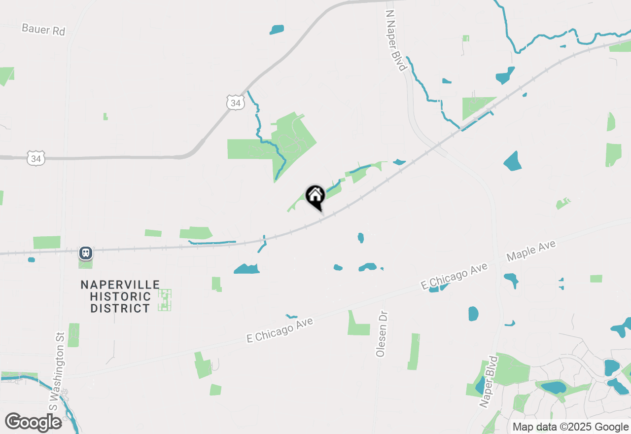 Map of 533 Milton Drive, Naperville, IL 60563