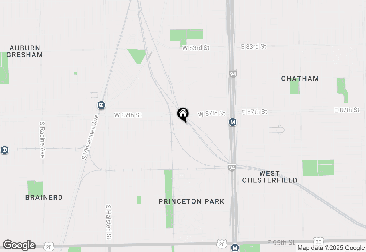 Map of 8746 S Princeton Avenue, Chicago, IL 60620