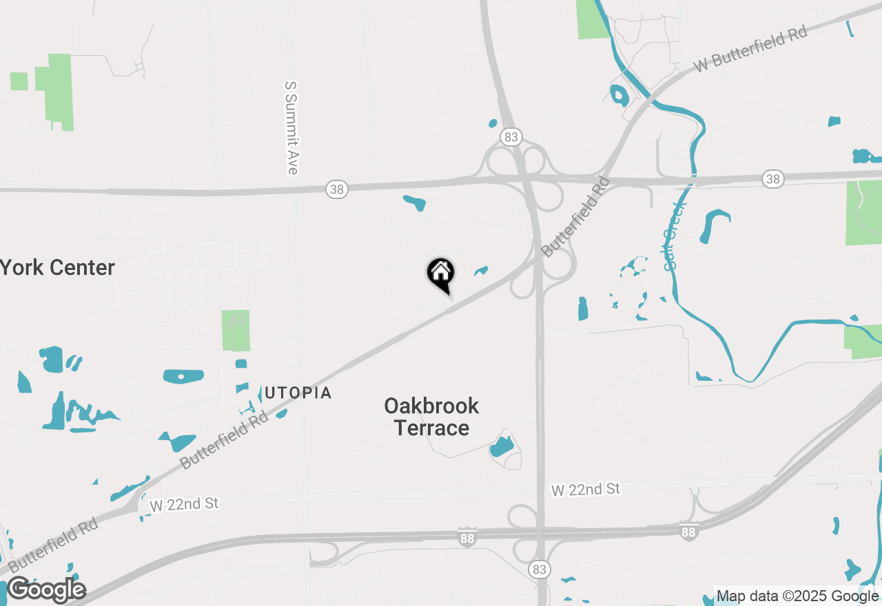 Map of 732 E Oliviabrook Drive, Oakbrook Terrace, IL 60181
