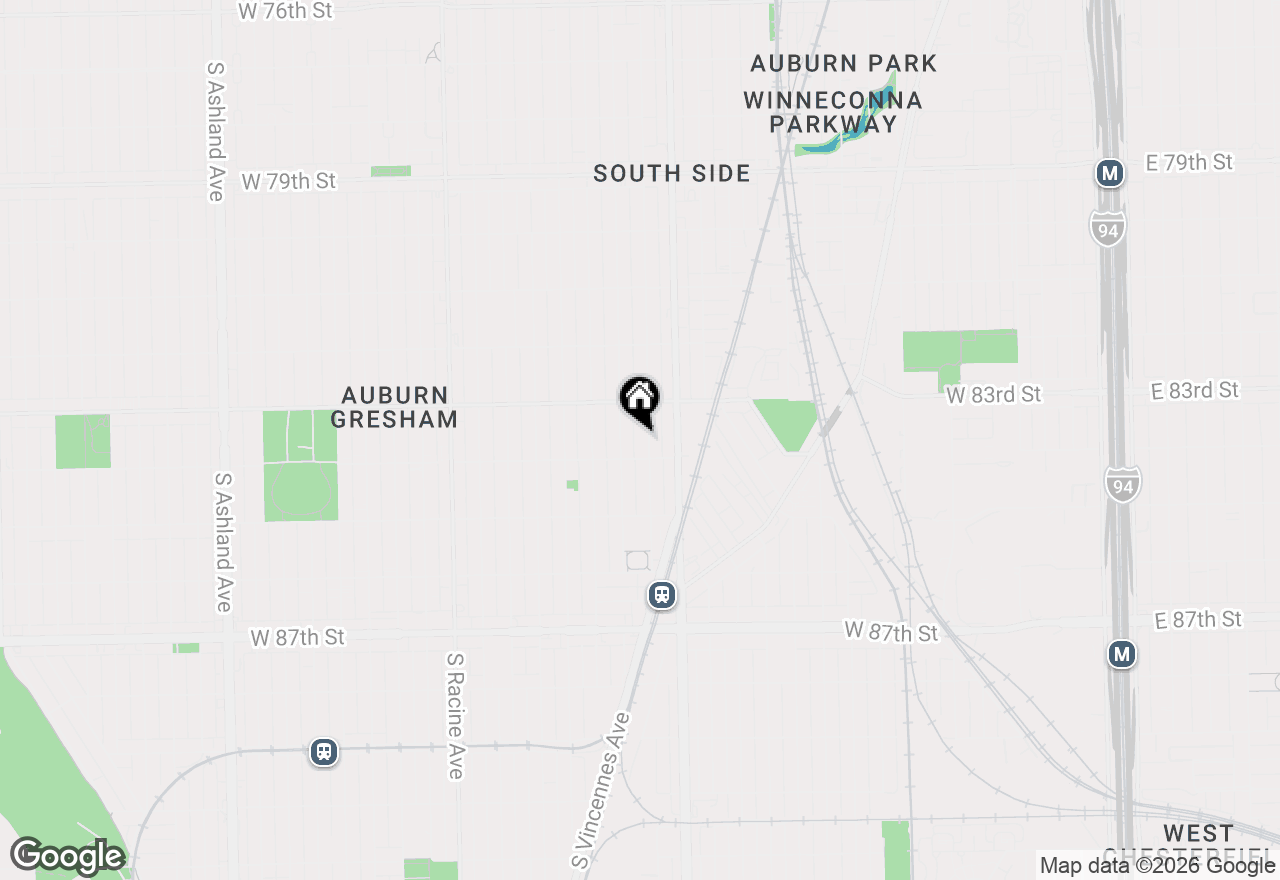 Map of 8342 S Green Street, Chicago, IL 60620