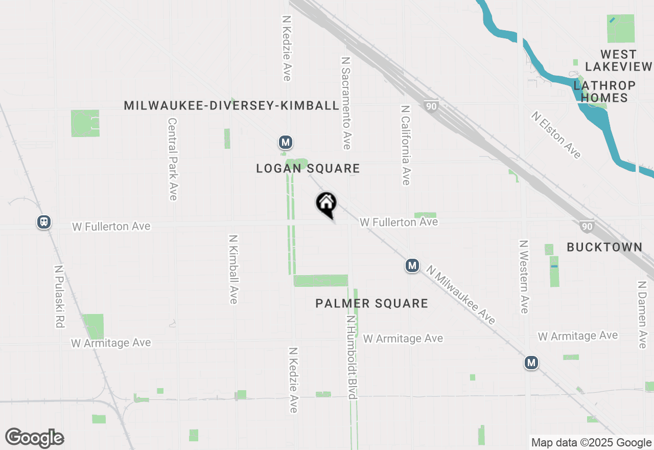 Map of 3047 W Fullerton Avenue #2, Chicago, IL 60647