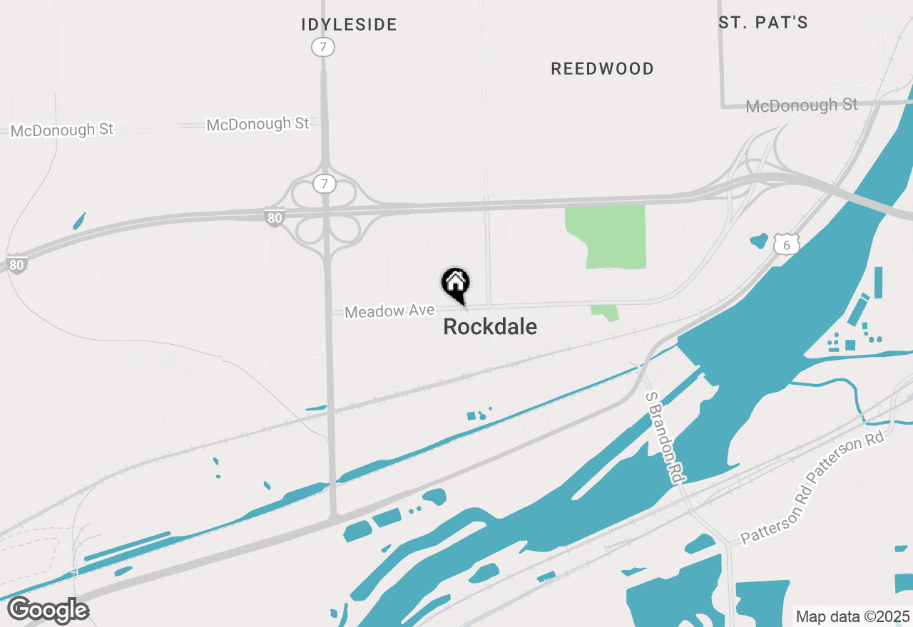 Map of 704 Meadow Avenue, Rockdale, IL 60436