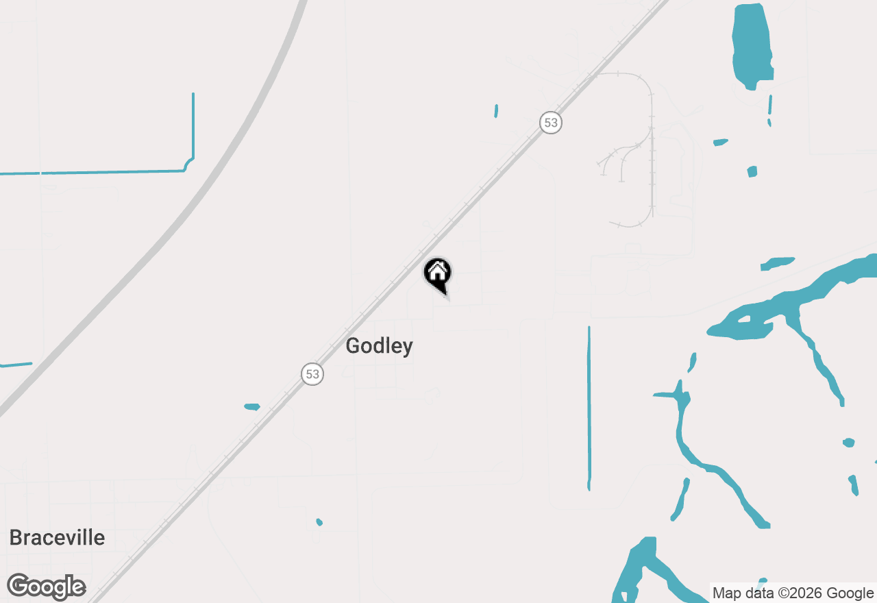 Map of 110 N Robert Drive, Godley, IL 60407