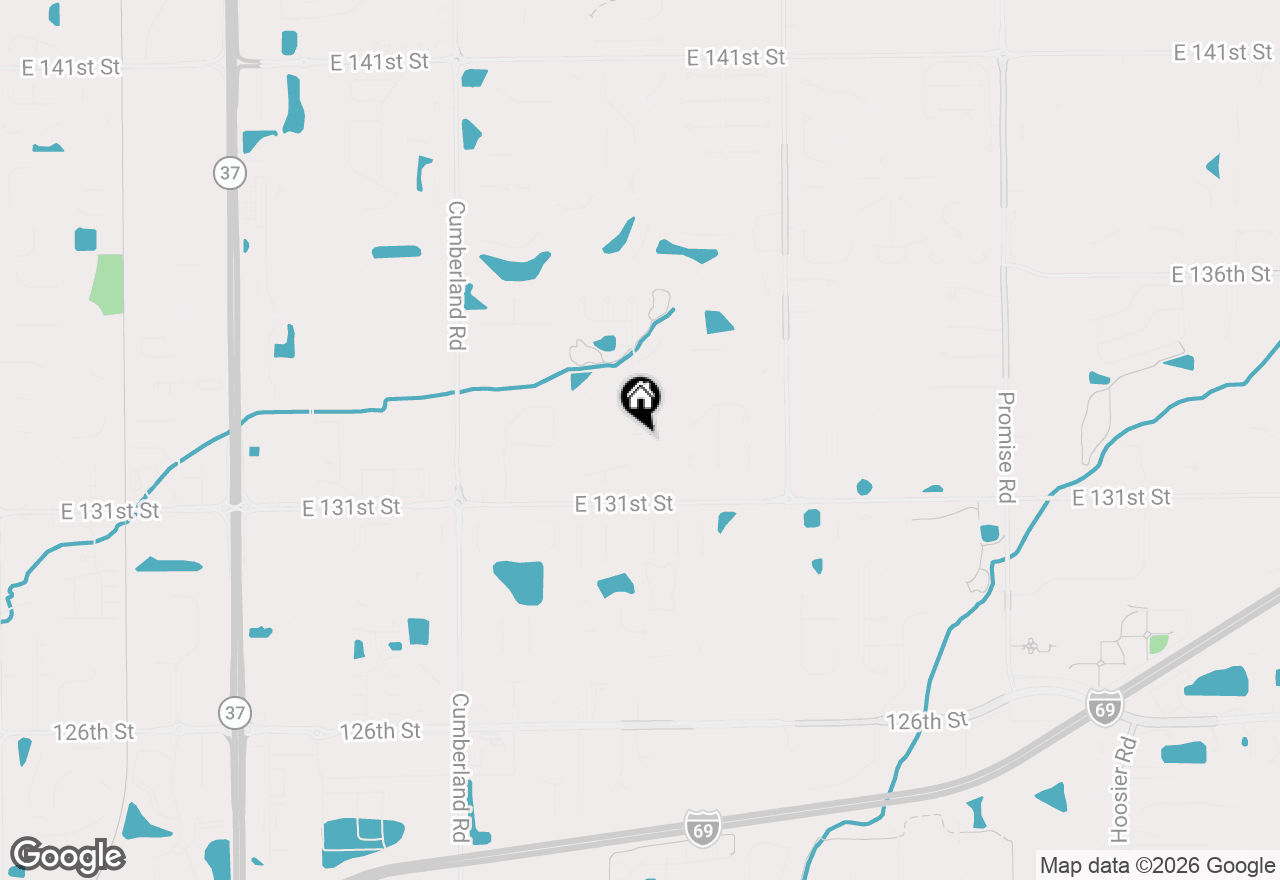 Map of 10165 Bootham Close, Fishers, IN 46038