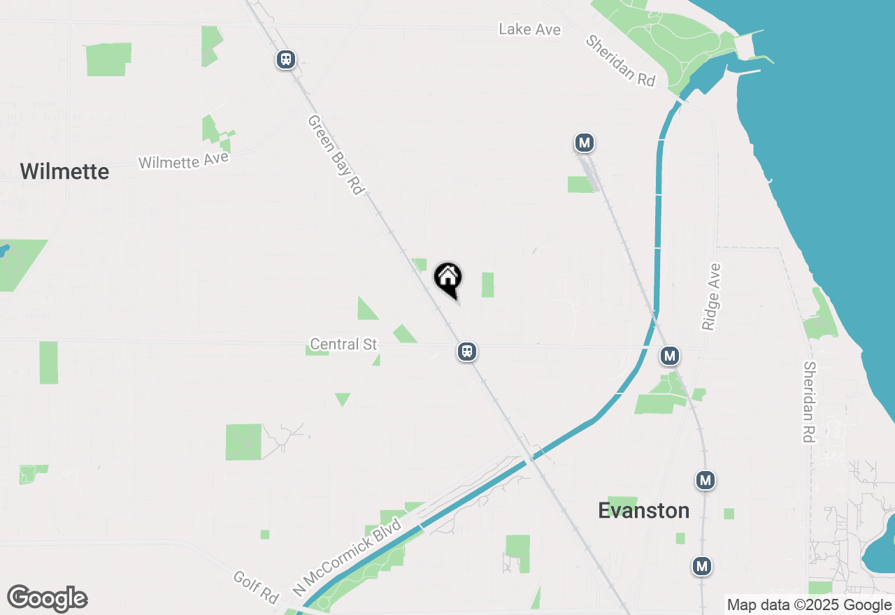 Map of 2643 Poplar Avenue, Evanston, IL 60201