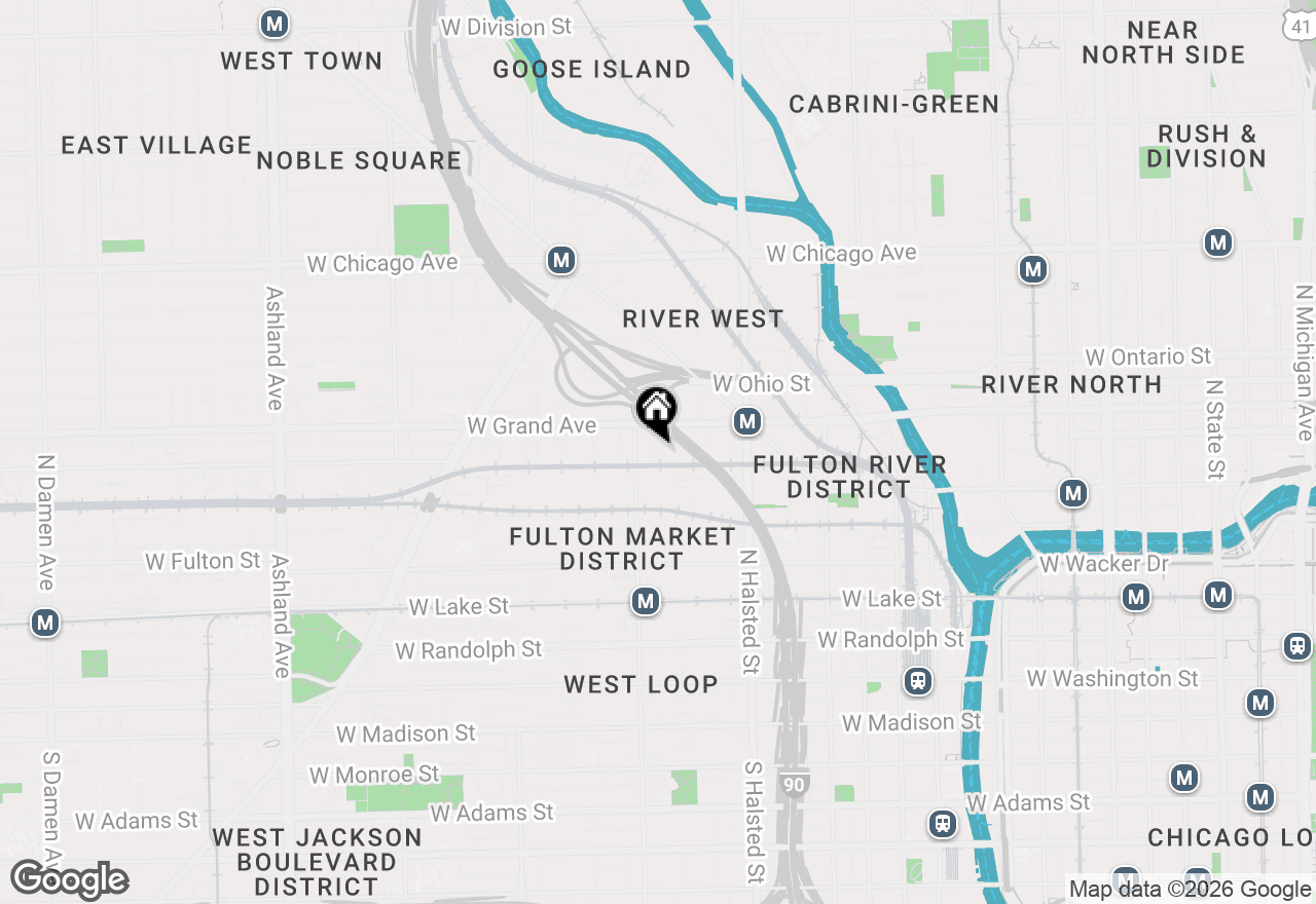 Map of 934 W Hubbard Street, Chicago, IL 60642