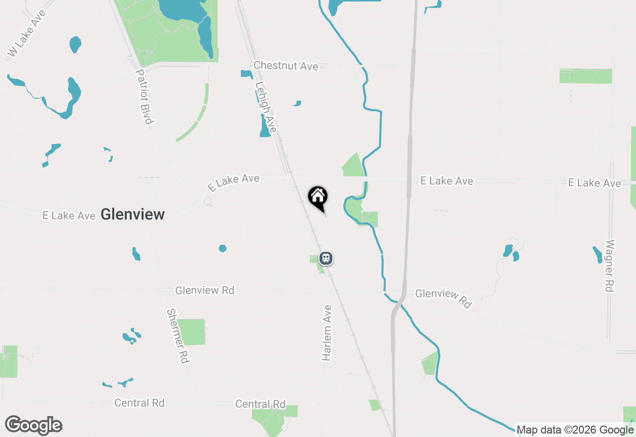 Map of 1234 Depot Street #208, Glenview, IL 60025