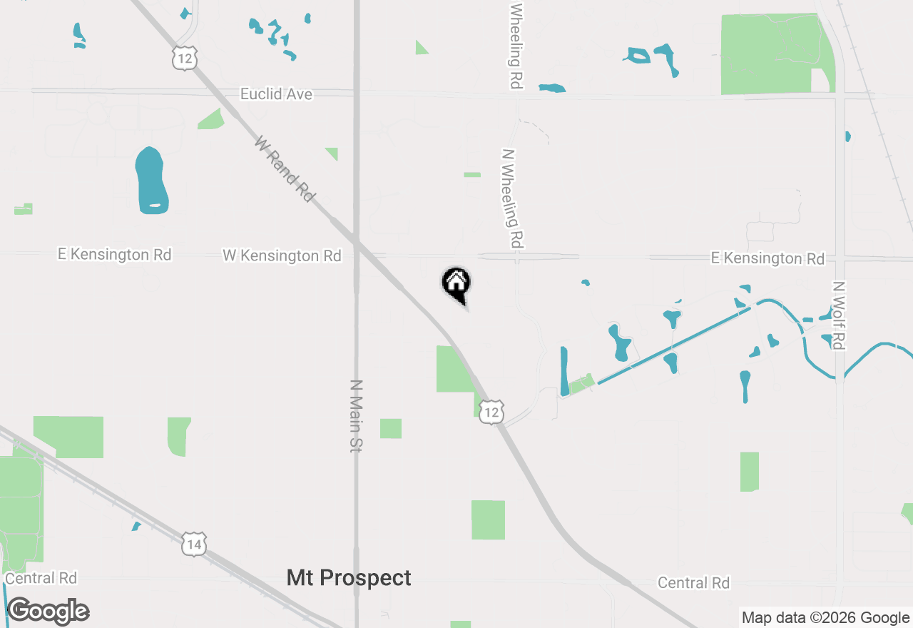 Map of 605 N Windsor Drive, Mount Prospect, IL 60056