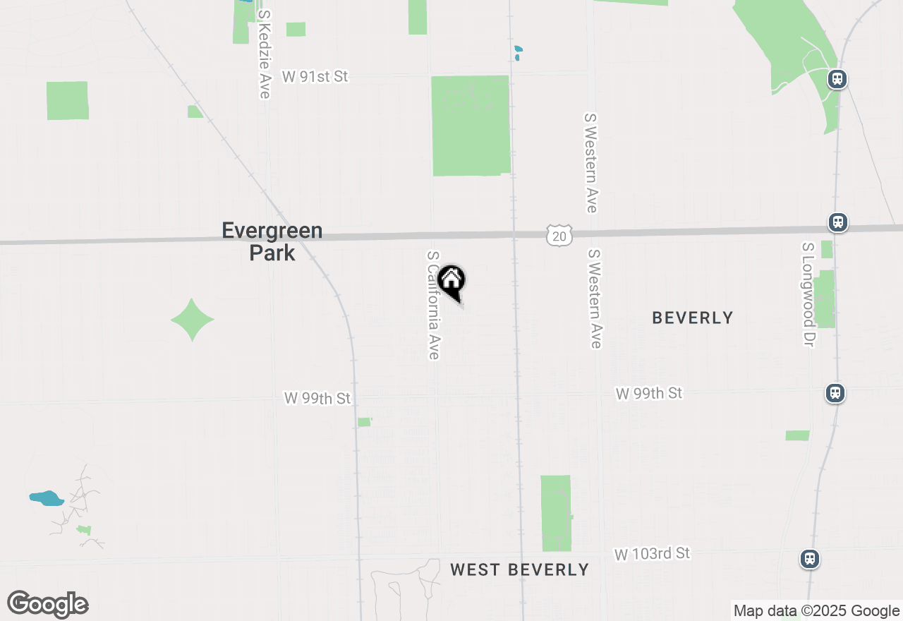 Map of 2730 W 97th Street, Evergreen Park, IL 60805