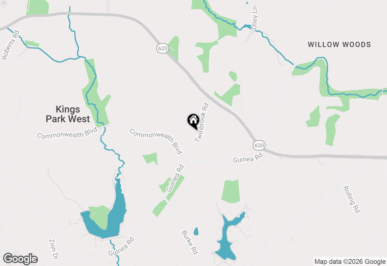 Map of 5078 Twinbrook Run Drive, Fairfax, VA 22032