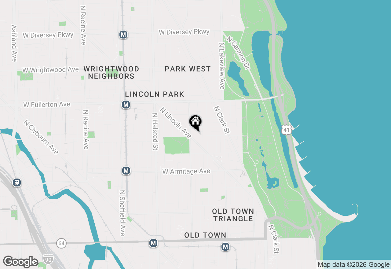 Map of 540 W Webster Avenue #411, Chicago, IL 60614