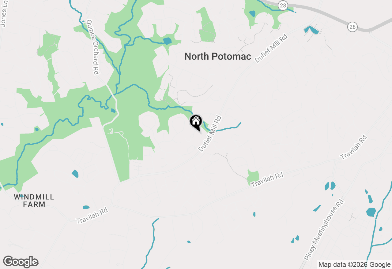 Map of 11608 Pleasant Meadow Dr, North Potomac, MD 20878