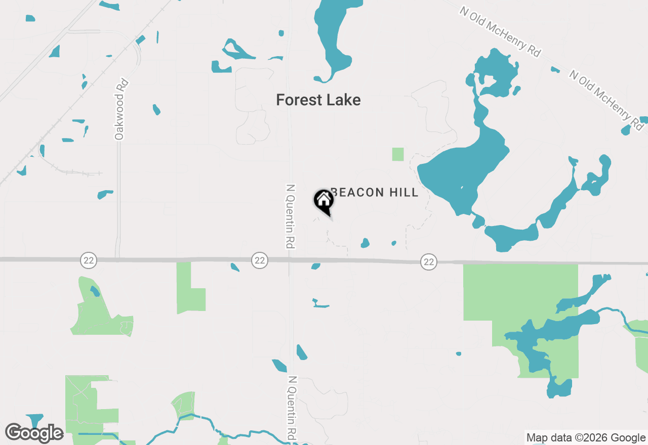 Map of 32 N Acacia Drive, Hawthorn Woods, IL 60047