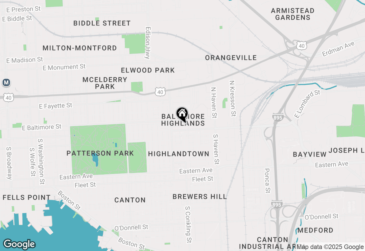 Map of 16 S Conkling Street, Baltimore, MD 21224