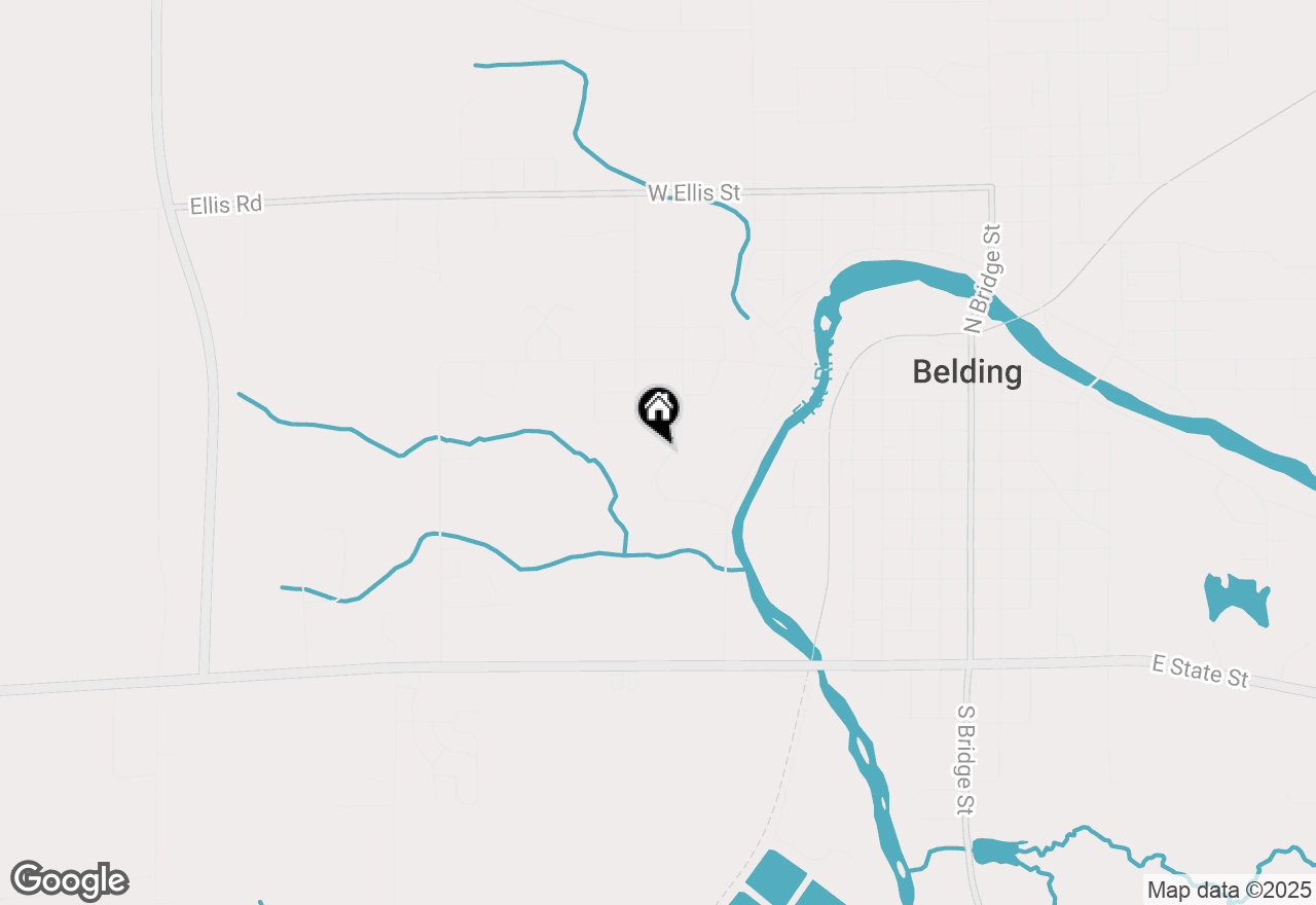 Map of 833 Morgan Drive, Belding, MI 48809