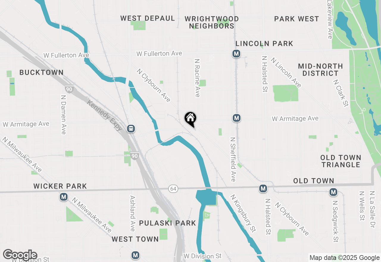 Map of 1229 W Cortland Street, Chicago, IL 60614