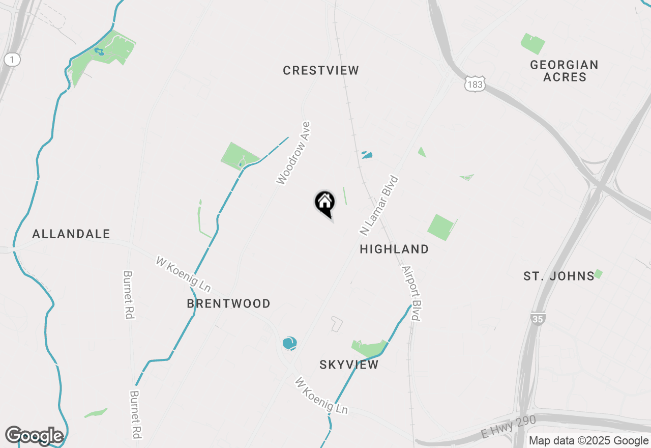 Map of 1004 Ruth Ave, Austin, TX 78757