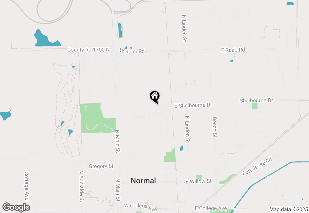 Map of 1006 Sheryl Lane, Normal, IL 61761