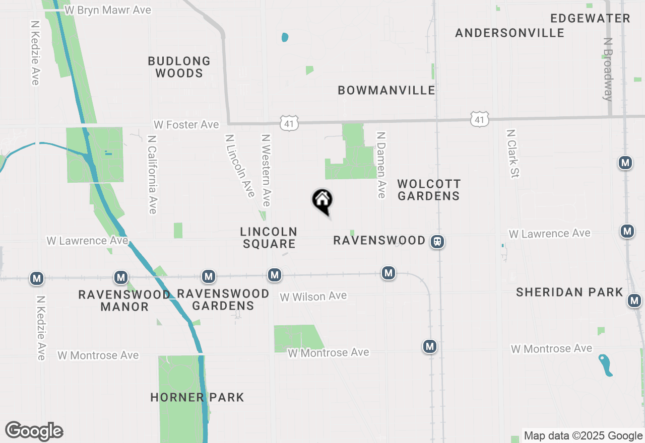 Map of 4834 N Leavitt Street, Chicago, IL 60625